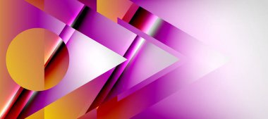 Triangle abstract background with shiny and glossy effects. Vector Illustration For Wallpaper, Banner, Background, Card, Book Illustration, landing page
