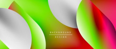 Daireler ve eğimli yuvarlak şekiller. Asgari soyut arkaplan, yuvarlak geometrik şekiller, temiz ve yapılandırılmış tasarım