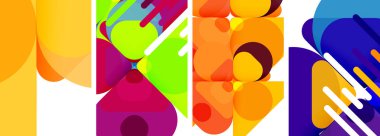 Duvar kağıdı, kartvizit, kapak, poster, afiş, broşür, başlık, web sitesi için geometrik ögeler