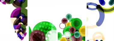 Geometrik soyut posterler dizisi. Duvar kağıdı, kartvizit, kapak, poster, afiş, broşür, başlık, web sitesi için soyut arkaplan