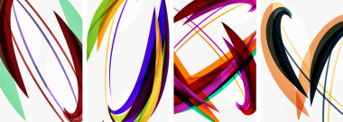 Duvar kağıdı, kartvizit, kapak, poster, afiş, broşür, başlık, web sitesi için soyut renkli dalga posterleri