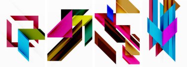 Üçgen duvar kağıdı veya poster arkaplan tasarımı