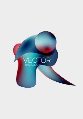 Soyut sıvı kabarcık arkaplanı. Sıvı eğimleri