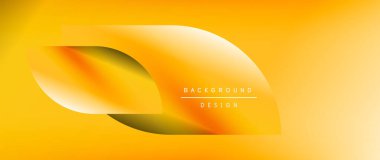 Posterler, kapaklar, afişler, broşürler, web siteleri için parlak renk çemberi ve yuvarlak element minimal geometrik soyut arkaplan