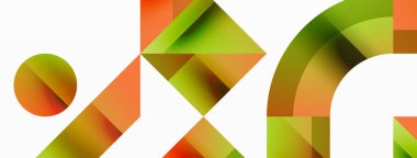 Parlak daire, kare, üçgen minimalist geometrik arkaplanı şekillendirir. Gösterişli, çağdaş tasarım dijital tasarımlar, sunumlar, web sitesi afişleri, sosyal medya paylaşımları için biraz sofistike