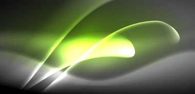 Neon ışıklı dalgalar arka planda dalgalanıyor, ışıltı ve hareketin büyüleyici dansı. Dinamik zemin, enerjinin ve modern estetiğin özünü yakalar