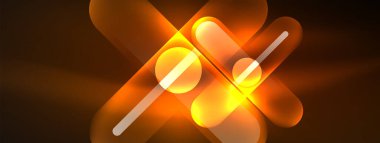 Soyut tasarım, neon ışıklı efektlerle titreşir. Karanlığın içinde büyüleyici bir parıltı yayar. Gözü canlı enerjisiyle büyüler. Cam daireler parlak ışık efektleri