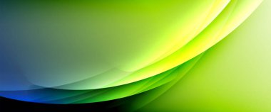 Değişken renk arkaplanındaki dinamik dalgalar. Duvar kağıdı, bayrak, arkaplan, kart, kitap illüstrasyonu için vektör illüstrasyonu, iniş sayfası