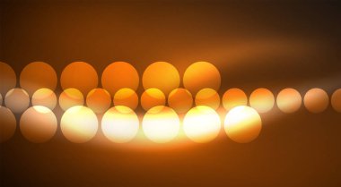 Parlak Işık Neon Baloncuk Çemberleri. Duvar kağıdı, bayrak, arkaplan, kart, kitap illüstrasyonu için vektör illüstrasyonu, iniş sayfası