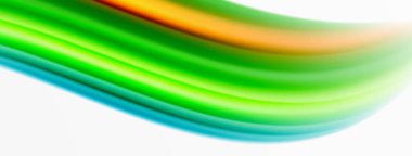 Gökkuşağı rengi ipekten bulanık arka plan beyaz, göz kamaştırıcı bir şekilde canlı arkaplan. Göz kamaştırıcı renk karışımı gökkuşağını, ipeksi ve zarif dalgalı deseni anımsatıyor.