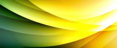 Değişken renk arkaplanındaki dinamik dalgalar. Duvar kağıdı, bayrak, arkaplan, kart, kitap illüstrasyonu için vektör illüstrasyonu, iniş sayfası