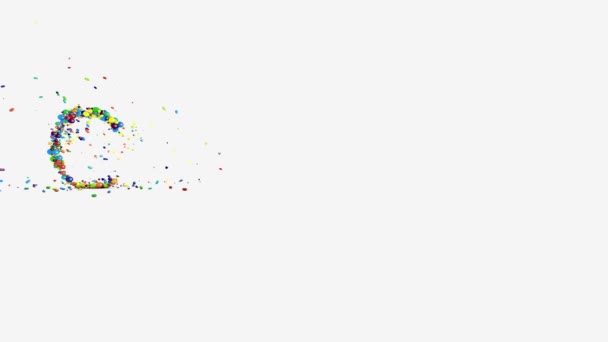 Motion Graphics Good Luck Animation White — Stock Video