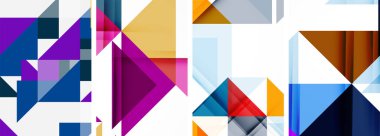 Duvar kağıdı, kartvizit, kapak, poster, afiş, broşür, başlık, web sitesi için üçgen poster