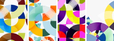 Çember çizgileri poster arkaplanı. Duvar kağıdı, bayrak, arkaplan, kart, kitap illüstrasyonu için vektör illüstrasyonu, iniş sayfası