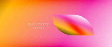 Posterler, kapaklar, afişler, broşürler, web siteleri için parlak renk çemberi ve yuvarlak element minimal geometrik soyut arkaplan