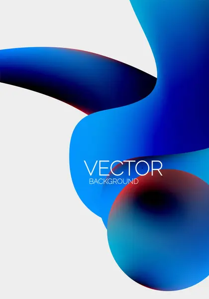 Vector Abstracte Gloeiende Vormen Achtergrond — Stockvector
