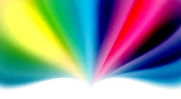 Color Mixing Liquid Rainbow Shape Background — Stock Vector
