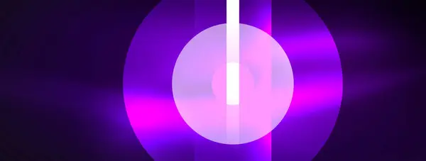 Abstract Design Pulseert Met Neon Gloeiende Lichteffecten Werpt Een Betoverende — Stockvector