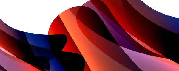 Concepto Diseño Curva Colorido Ilustración Vectores Para Fondos Pantalla Banner — Archivo Imágenes Vectoriales