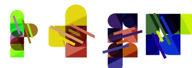 Duvar kağıdı, kartvizit, kapak, poster, afiş, broşür, başlık, web sitesi için Geometrik kompozisyon özeti poster