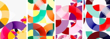 Çember çizgileri poster arkaplanı. Duvar kağıdı, bayrak, arkaplan, kart, kitap illüstrasyonu için vektör illüstrasyonu, iniş sayfası