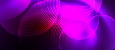 Neon sihirli ışık tasarımı. Duvar Kağıdı, Sancak, Arkaplan, Kart, Kitap İllüstrasyonu, İniş Sayfası