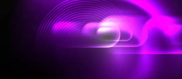 Leuchtendes Licht Neon Glänzenden Hintergrund Vektor Illustration Für Tapeten Banner — Stockvektor