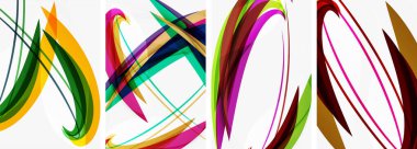 Duvar kağıdı, kartvizit, kapak, poster, afiş, broşür, başlık, web sitesi için soyut renkli dalga posterleri