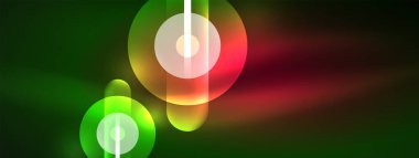 Soyut tasarım, neon ışıklı efektlerle titreşir. Karanlığın içinde büyüleyici bir parıltı yayar. Gözü canlı enerjisiyle büyüler. Cam daireler parlak ışık efektleri