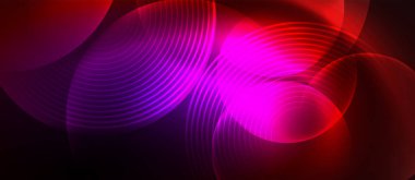 Neon sihirli ışık tasarımı. Duvar Kağıdı, Sancak, Arkaplan, Kart, Kitap İllüstrasyonu, İniş Sayfası