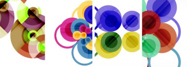 Geometrik soyut posterler dizisi. Duvar kağıdı, kartvizit, kapak, poster, afiş, broşür, başlık, web sitesi için soyut arkaplan