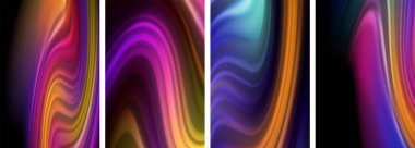 Duvar kağıdı, kartvizit, kapak, poster, afiş, broşür, başlık, web sitesi için sıvı renk dalgaları posteri