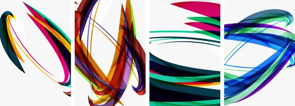 stock vector Abstract colorful wave posters for wallpaper, business card, cover, poster, banner, brochure, header, website