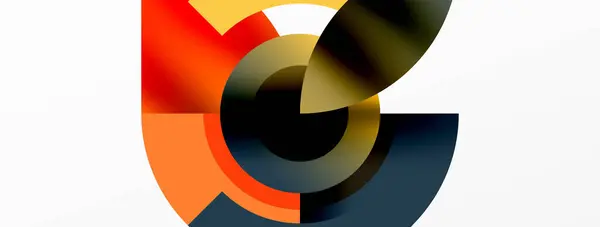 Trendy Eenvoudige Cirkel Abstracte Achtergrond Vector Illustratie Voor Behang Banner — Stockvector