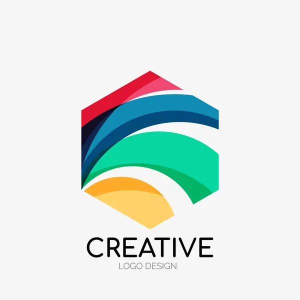 Design Modern Logo Ului Abstract Artă Vectorială Geometrică Curățați Liniile — Vector de stoc
