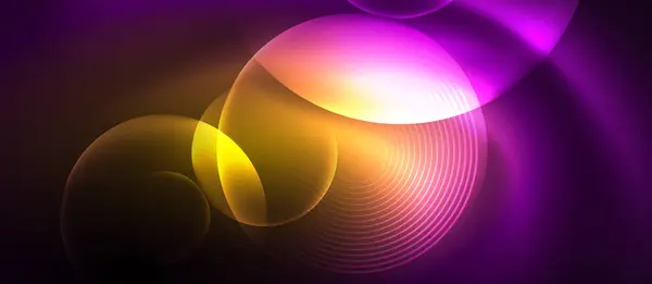 Glänzende Farbe Neon Glühendes Design Vektor Illustration Für Tapeten Banner — Stockvektor