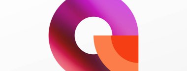 Çember geometrik soyut vektör arkaplanı