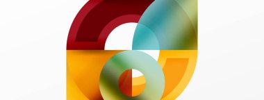 Yuvarlak elementler ve daireler geometrik minimum bileşim arka planı. Duvar Kağıdı, Sancak, Arkaplan, Kart, Kitap İllüstrasyonu, İniş Sayfası