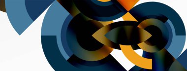 Yuvarlak elementler ve daireler geometrik minimum bileşim arka planı. Duvar Kağıdı, Sancak, Arkaplan, Kart, Kitap İllüstrasyonu, İniş Sayfası