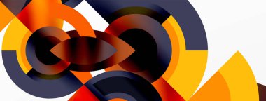 Yuvarlak elementler ve daireler geometrik minimum bileşim arka planı. Duvar Kağıdı, Sancak, Arkaplan, Kart, Kitap İllüstrasyonu, İniş Sayfası