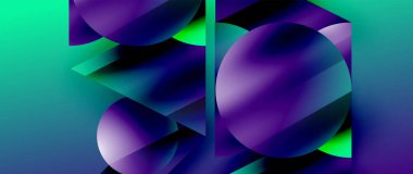 Birbirine kenetlenmiş üçgenler ve dairelerden oluşan büyüleyici soyut arkaplan, hem zerafet hem de modernlik saçan şaşırtıcı şekiller ve desenler oluşturur.