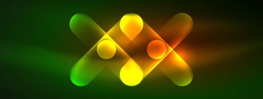 Soyut tasarım, neon ışıklı efektlerle titreşir. Karanlığın içinde büyüleyici bir parıltı yayar. Gözü canlı enerjisiyle büyüler. Cam daireler parlak ışık efektleri