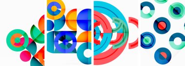 Çemberler ve halkalar geometrik arka planlar. Duvar kağıdı, kartvizit, kapak, poster, afiş, broşür, başlık, web sitesi posterleri