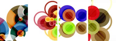 Geometrik soyut posterler dizisi. Duvar kağıdı, kartvizit, kapak, poster, afiş, broşür, başlık, web sitesi için soyut arkaplan