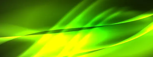 Neonlicht Glühende Wellen Und Linien Hintergrund Set Für Tapete Visitenkarte — Stockvektor