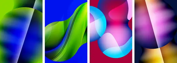 抽象的な色 カバー ポスター パンフレット ヘッダー ウェブサイトのための抽象的な背景 — ストックベクタ