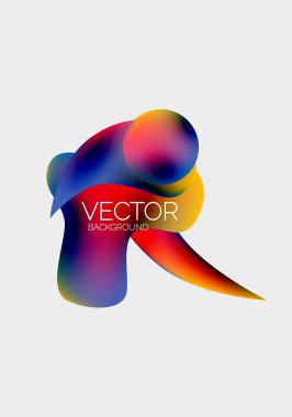 Vektör soyut parlayan şekiller arkaplan