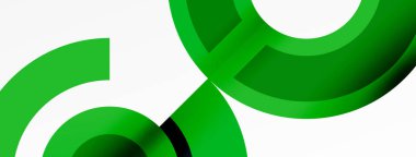 Çember geometrik soyut vektör arkaplanı