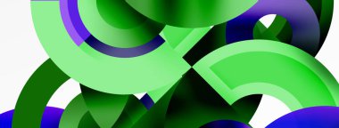 Çember geometrik soyut vektör arkaplanı