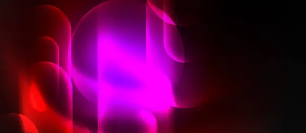 Neon Sihirli Işık Tasarımı Duvar Kağıdı Sancak Arkaplan Kart Kitap — Stok Vektör